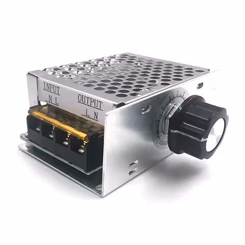Variador de Tensão 220V AC 4000W – Regulador de Velocidade Motor Elétrico para Esmeril Ventilador Exaustor