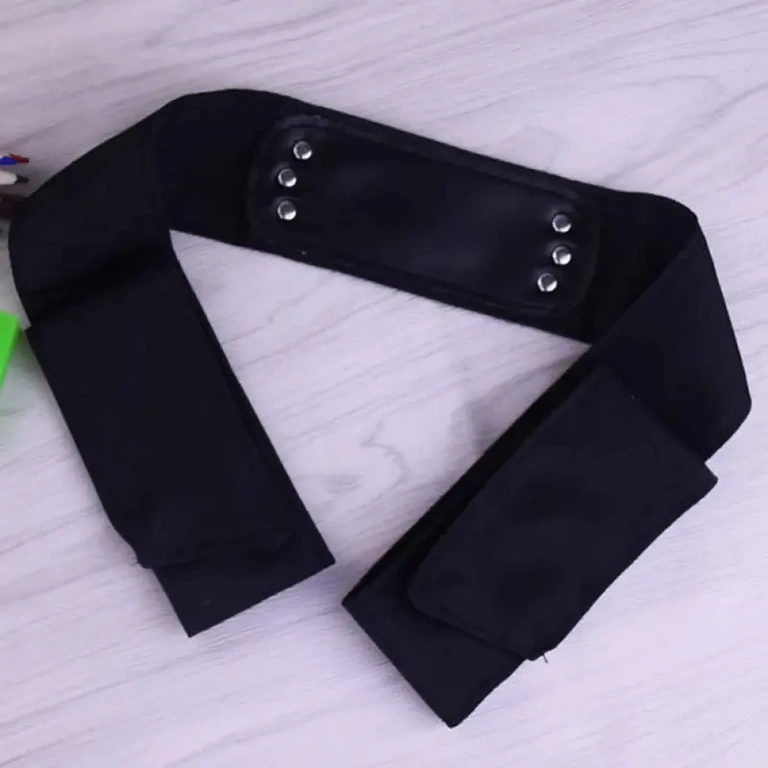 Bandana ninja Naruto com aplicação metálica e insígnia Naruto