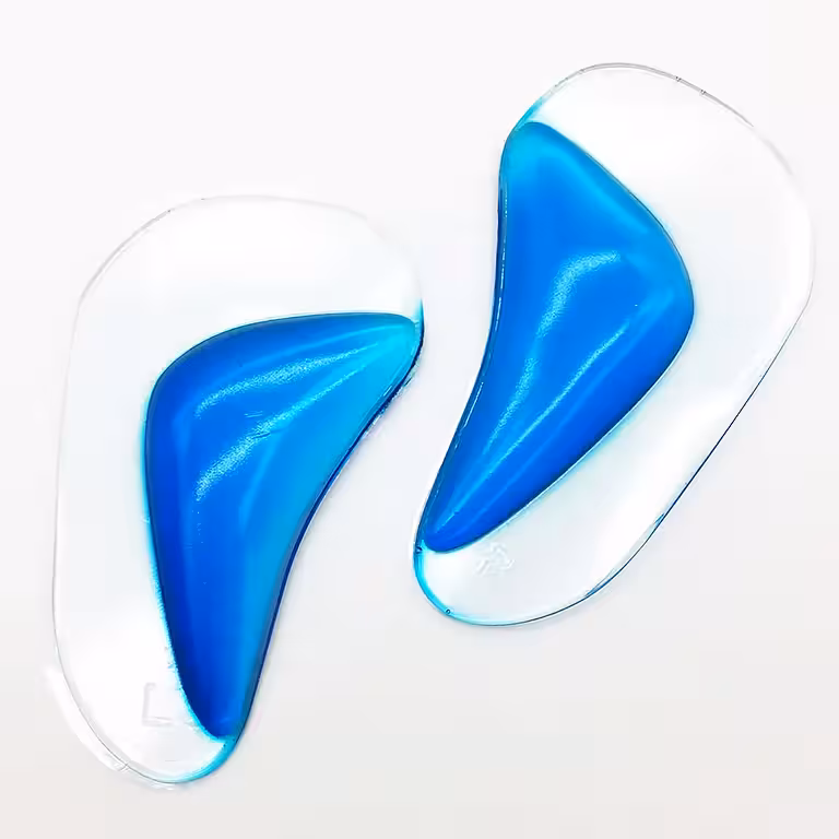 Palmilhas Ortopédicas de Silicone para Pés Planos Crianças e Adultos – Suporte Confortável para Caminhada e Corrida