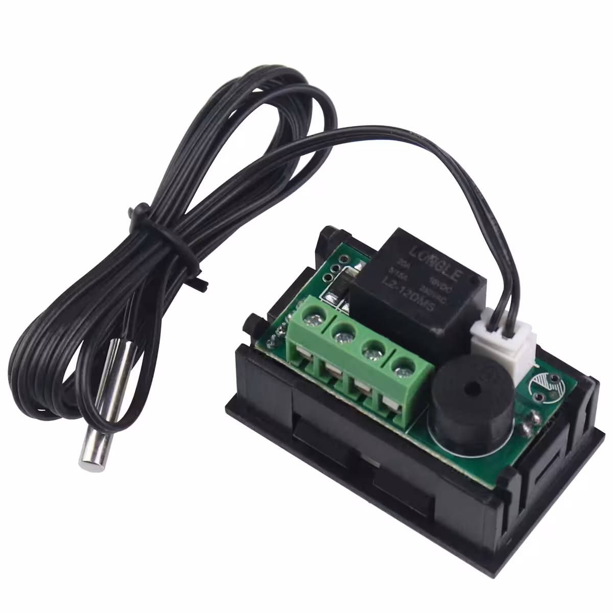 Termostato com relé para controle de aquecimento e resfriamento 12V