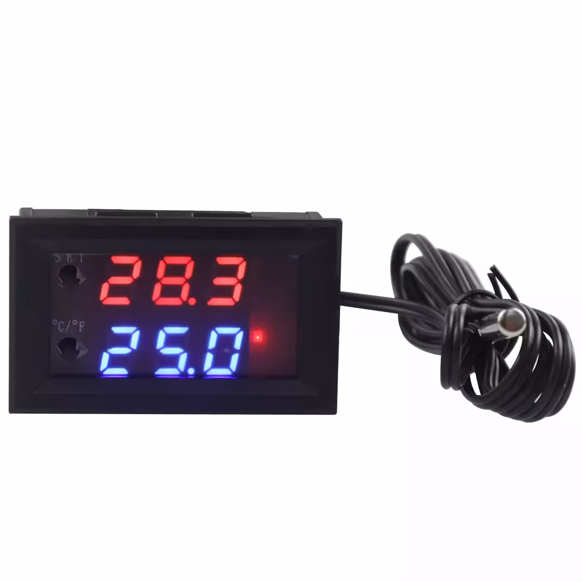 Termostato preciso com resolução de 0,1 grau