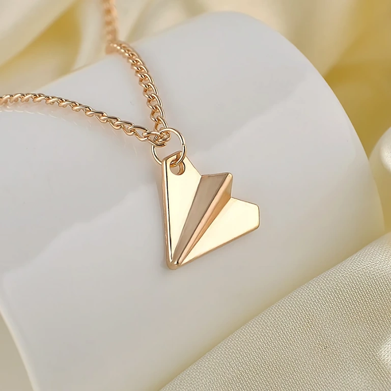 Pingente prateado One Direction – modelo avião Pingente inspirado em Harry Styles com design de avião de papel