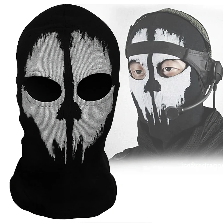 Máscara tipo balaclava Call of Duty Ghosts para esqui, esportes de inverno e outdoor