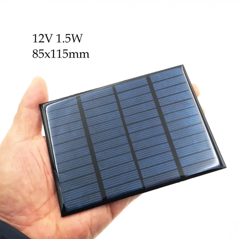 Painel solar fotovoltaico compacto Painel solar pequeno 115x85mm com saída ajustável