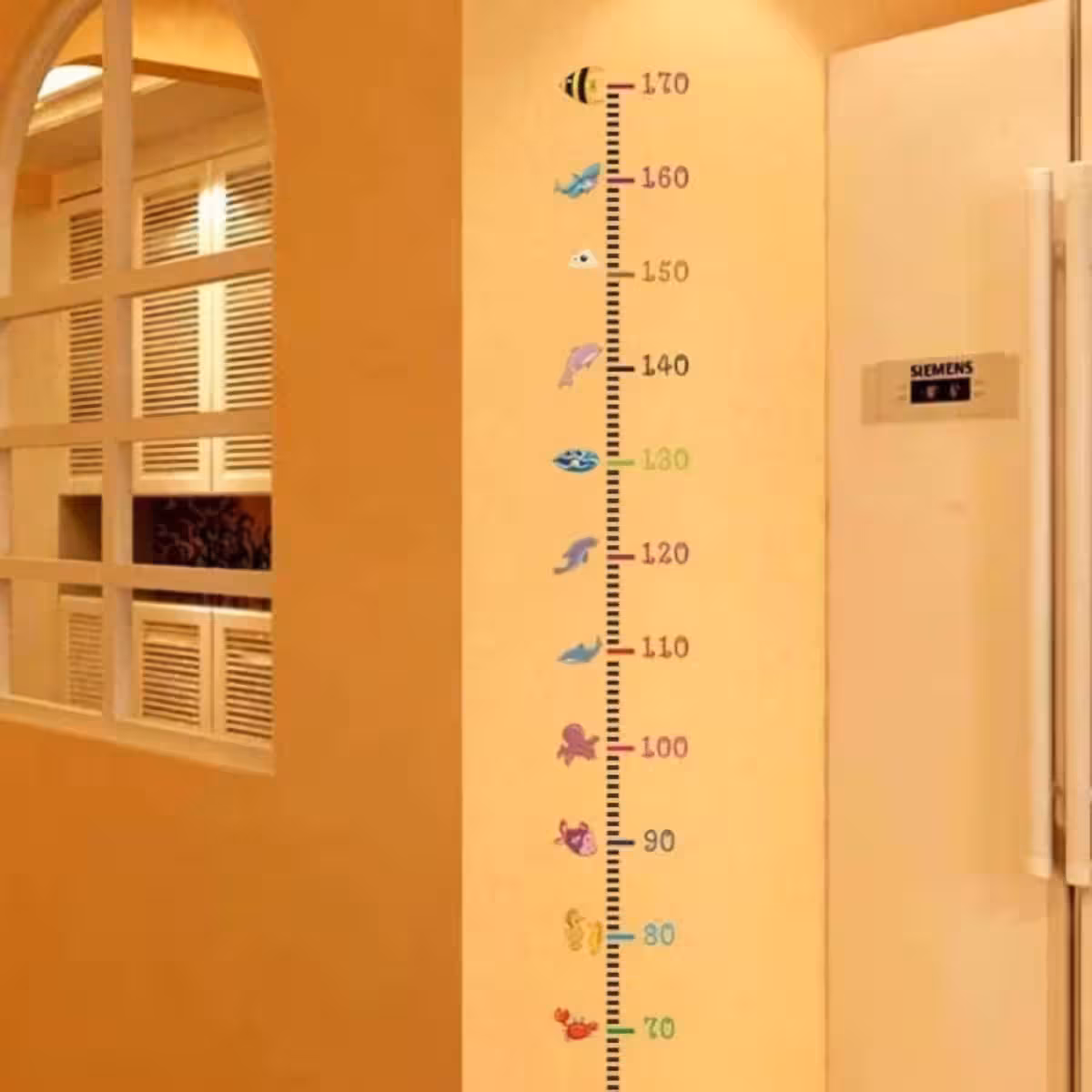 Medidor de altura de parede colorido – ideal para decoração infantil