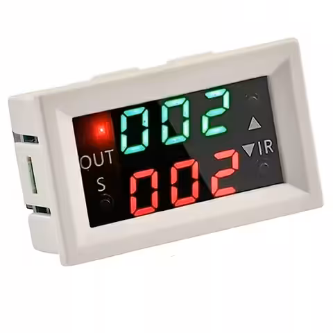 Módulo Temporizador Relé Programável 12V com Display Digital – Timer Ajustável com Atraso, Loop e Tempo Duplo