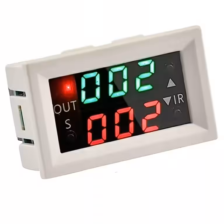 Módulo Temporizador Relé Programável 12V com Display Digital – Timer Ajustável com Atraso, Loop e Tempo Duplo