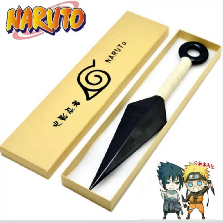 Faca ninja para crianças – modelo Naruto Faca de plástico estilizada para crianças, inspirada no universo Naruto
