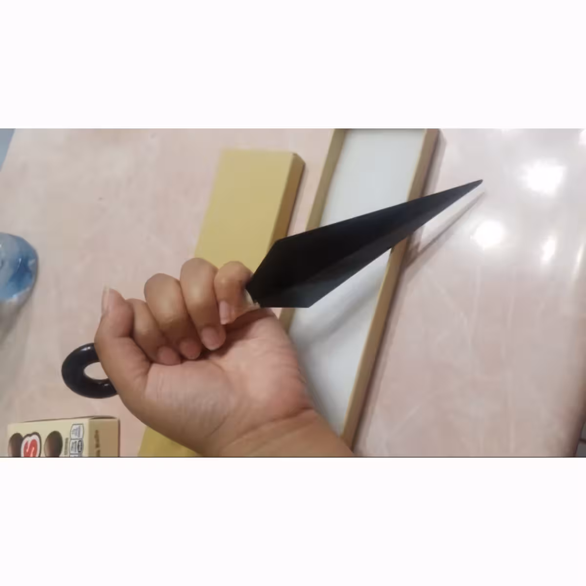 Faca decorativa de brinquedo Kunai inspirada no anime Naruto