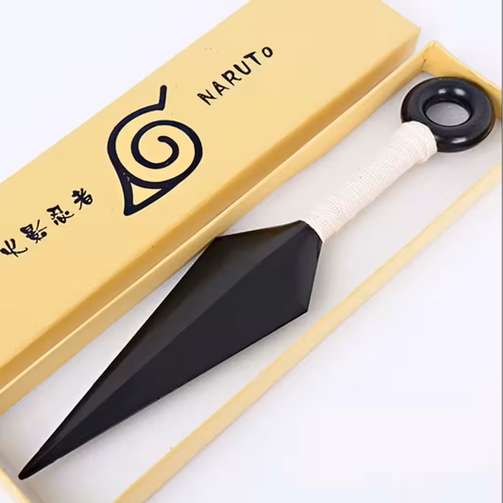 Faca Ninja Kunai Naruto – Réplica Plástica ABS 1:1 para Fãs de Anime