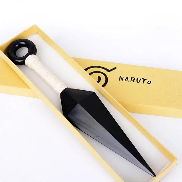 Faca de brinquedo Kunai – fã de Naruto Item de coleção para fãs de Naruto, faca Kunai realista de plástico