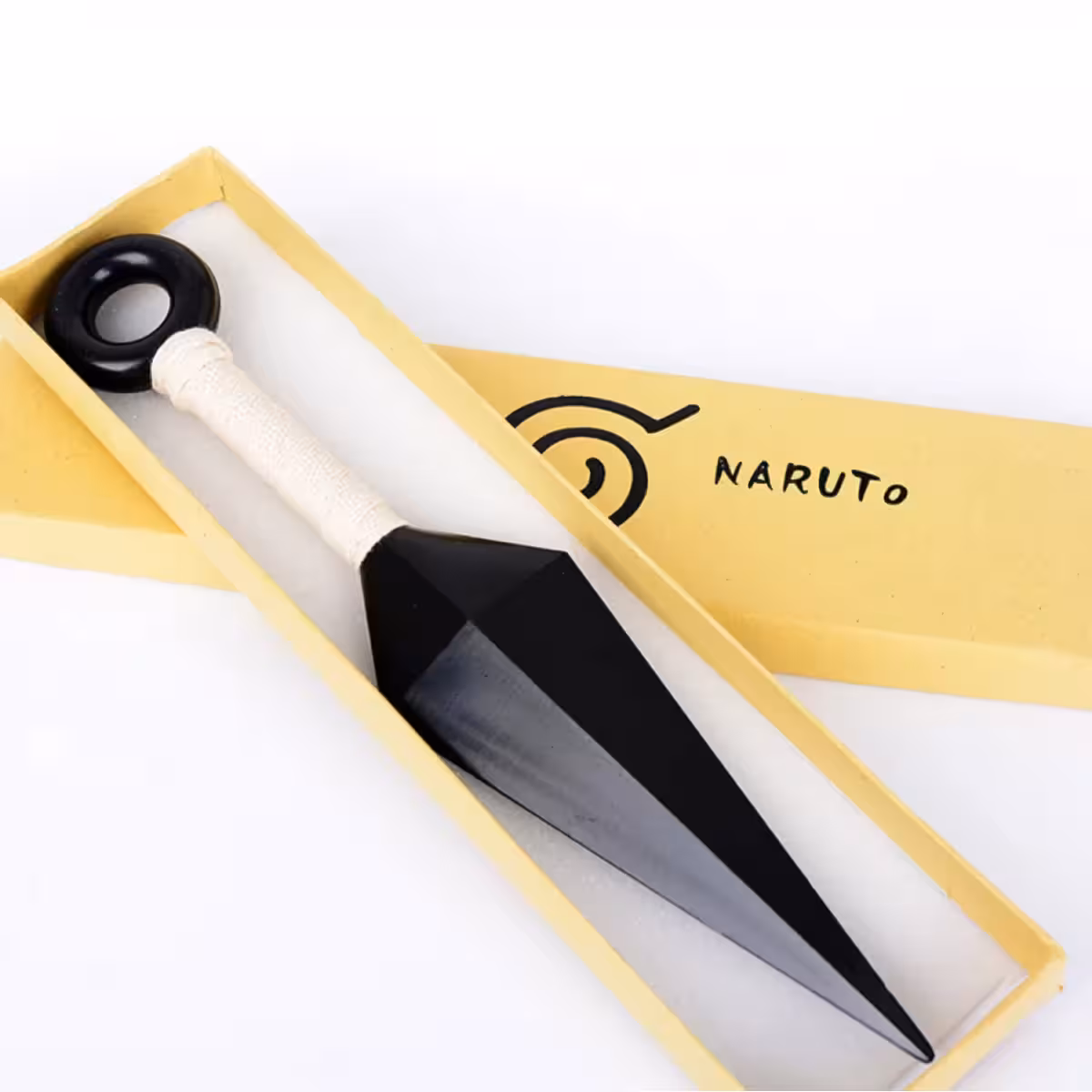 Item de coleção para fãs de Naruto, faca Kunai realista de plástico