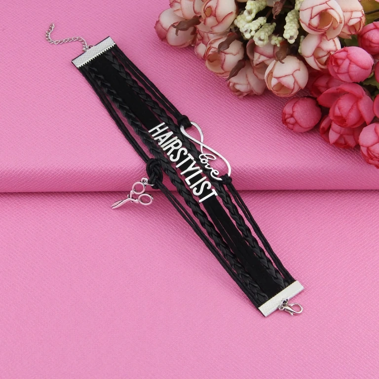 Pulseira trançada para homens – estilo barber Acessório masculino trançado, perfeito para hairstylists e barbeiros