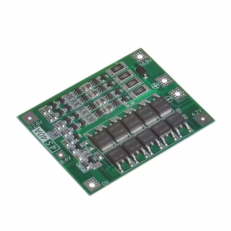 Módulo Proteção Carga e Descarga BMS 4S 40A – Baterias 18650 Li-Ion 14.8V