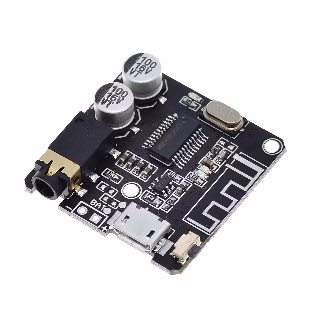 Receptor Áudio Bluetooth 5.0 VHM-314 com USB – Adaptador Automotivo, Placa de Som Externa, Aplicativo para Celular