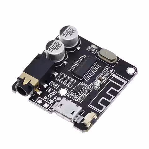 Receptor Áudio Bluetooth 5.0 VHM-314 com USB – Adaptador Automotivo, Placa de Som Externa, Aplicativo para Celular