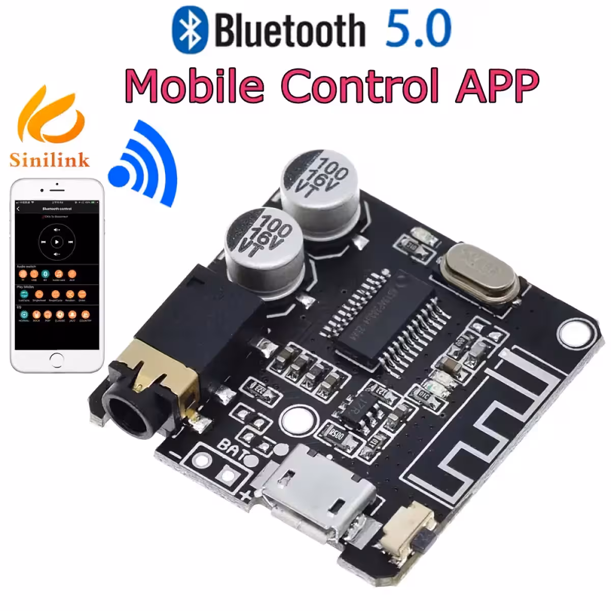 Módulo Bluetooth para reprodução de música em sistema de áudio automotivo