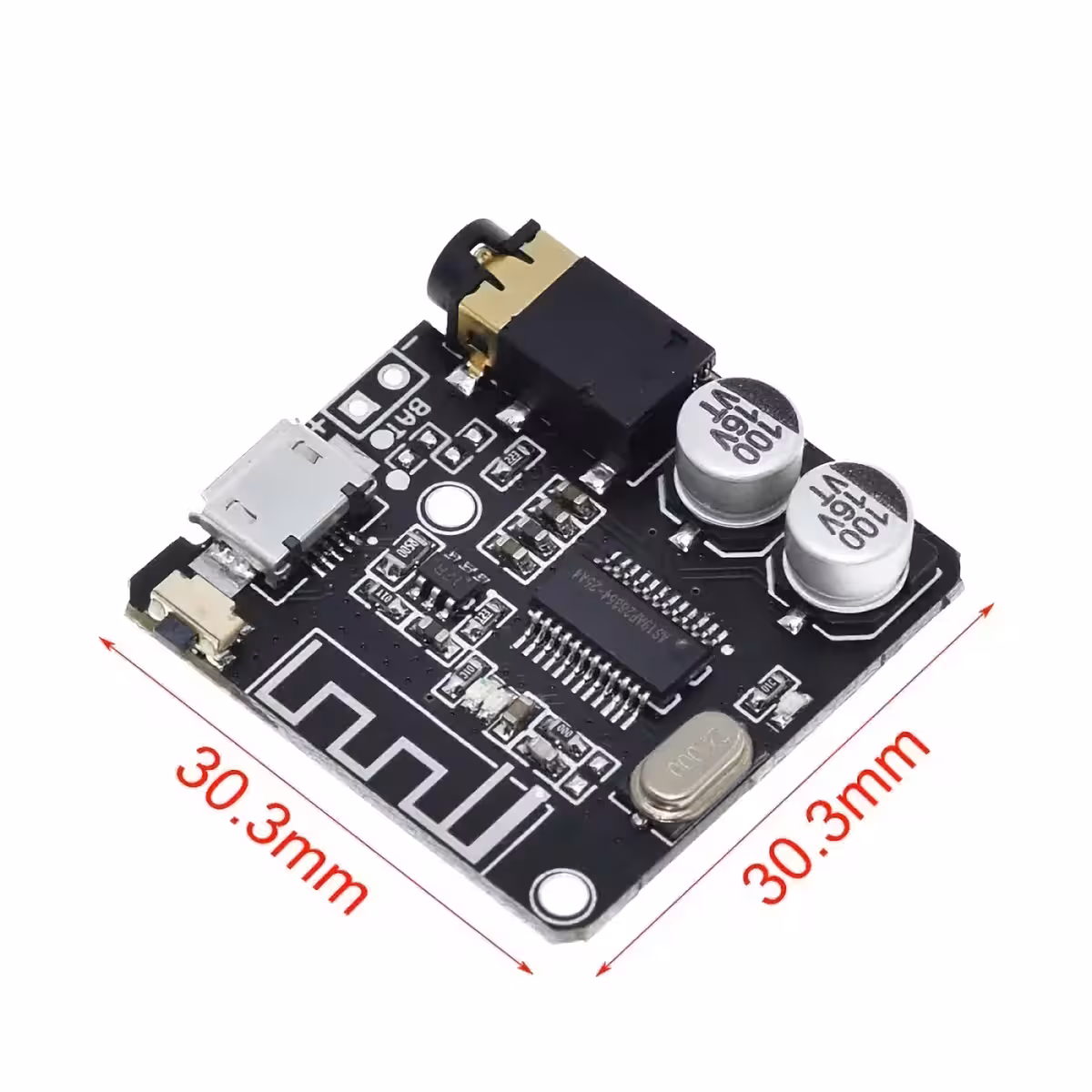 Placa de áudio externa USB com receptor Bluetooth para PC e laptop
