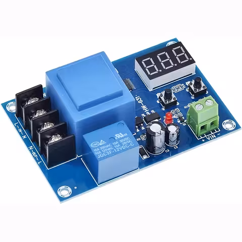 Módulo de Carregamento de Baterias XH-M602, Controlador de Tensão Ajustável 3.7V–120V para 12V 24V 48V Carro, Painéis Solares e UPS