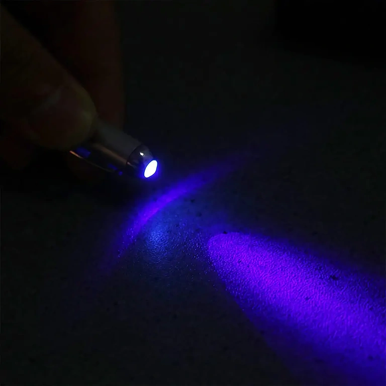 Caneta brinquedo inteligente com tinta visível apenas à luz UV