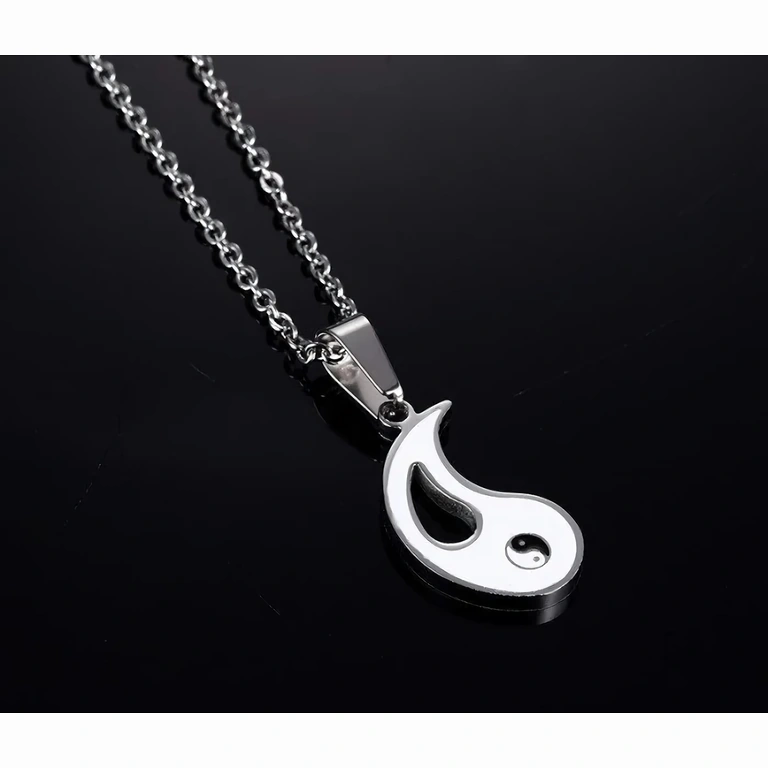 Pingente Yin Yang dividido para duas pessoas