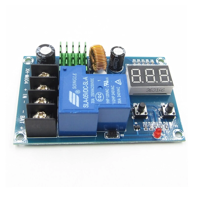 Módulo de parada automática contra sobrecarga Dispositivo para interromper alimentação quando a bateria estiver carregada