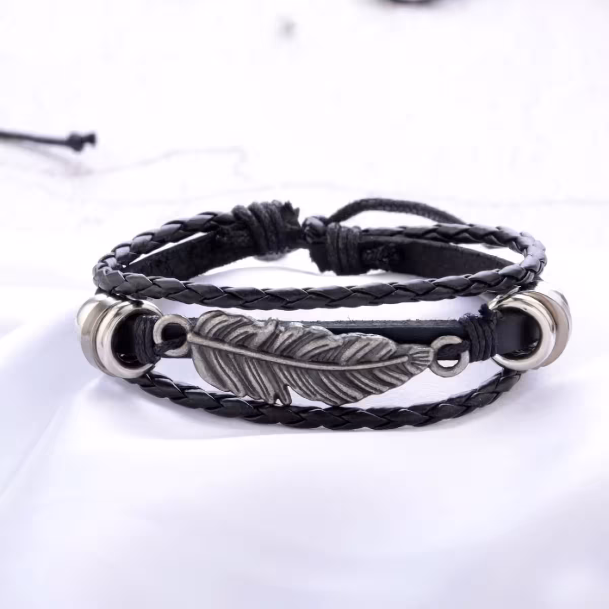 Acessórios masculinos em estilo vintage / boho em couro resistente