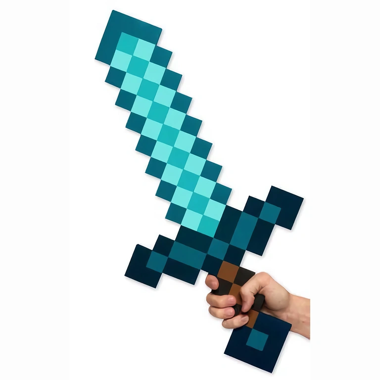 Espada Minecraft EVA para crianças Brinquedo seguro para brincar – espada Minecraft de espuma durável