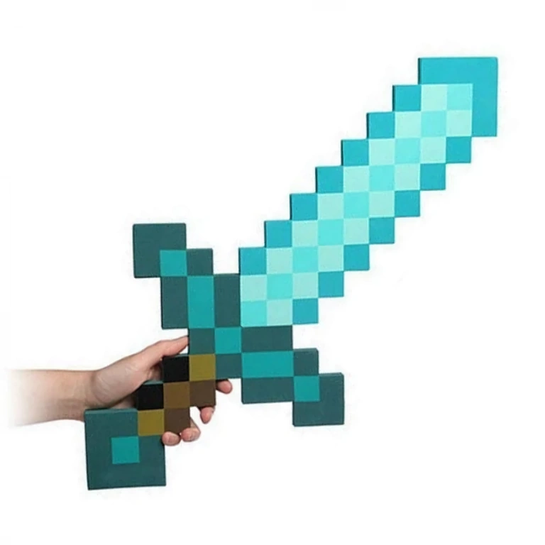 Brinquedo espada Minecraft – modelo de espuma Espada leve e resistente inspirada no universo Minecraft