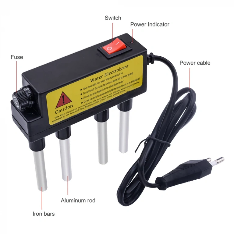 Pequeno aparelho para teste rápido de água residencial