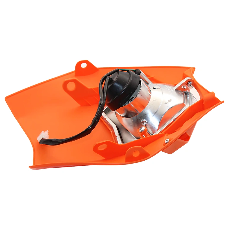 Farol moto universal com 4 cintas de borracha inclusas para montagem rápida