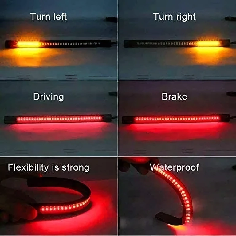 Luz combinada de freio e sinal em fita flexível