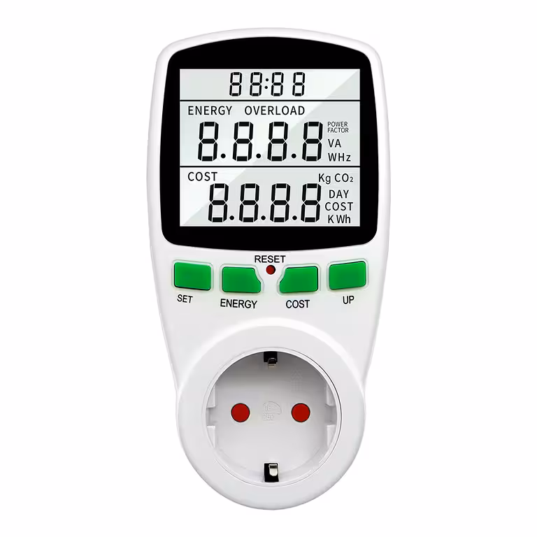 Wattímetro Digital Profissional para Medição de Consumo de Energia Elétrica na Tomada