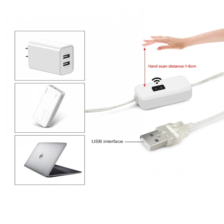 Fita LED branco frio com sensor de proximidade