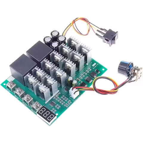 Controlador PWM Digital Velocidade Motor DC 60A 100A 12V-55V