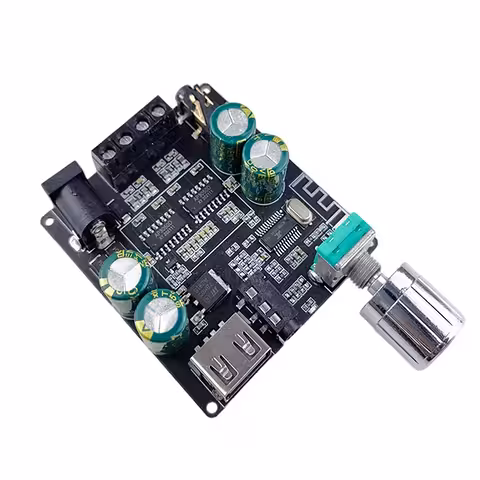 Amplificador Áudio Bluetooth Hi-Fi 2x100W Classe D – Módulo Estéreo Automotivo Profissional