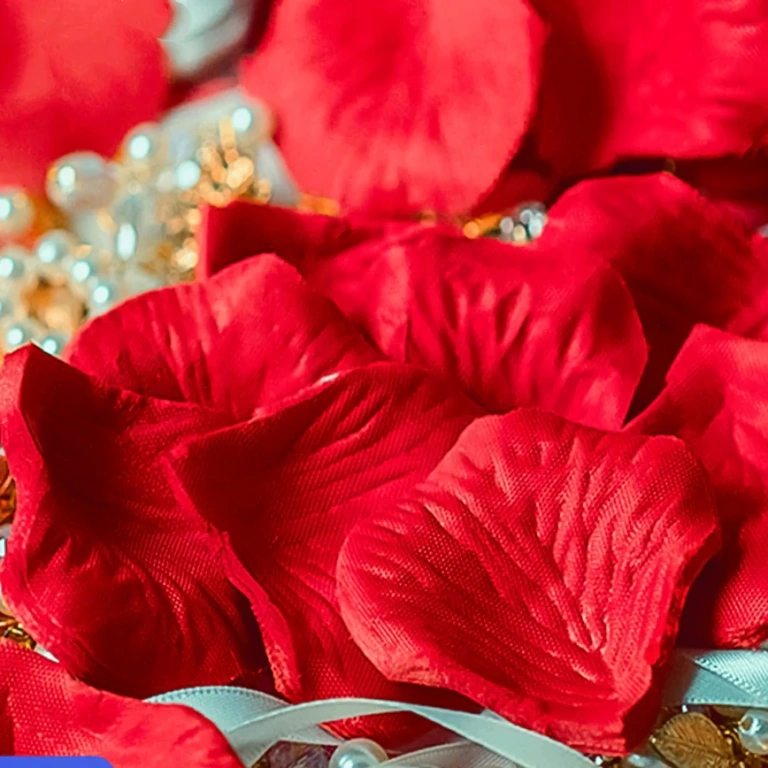 Pétalas para aniversário romântico Pétalas de rosas artificiais vermelhas para aniversários e momentos especiais