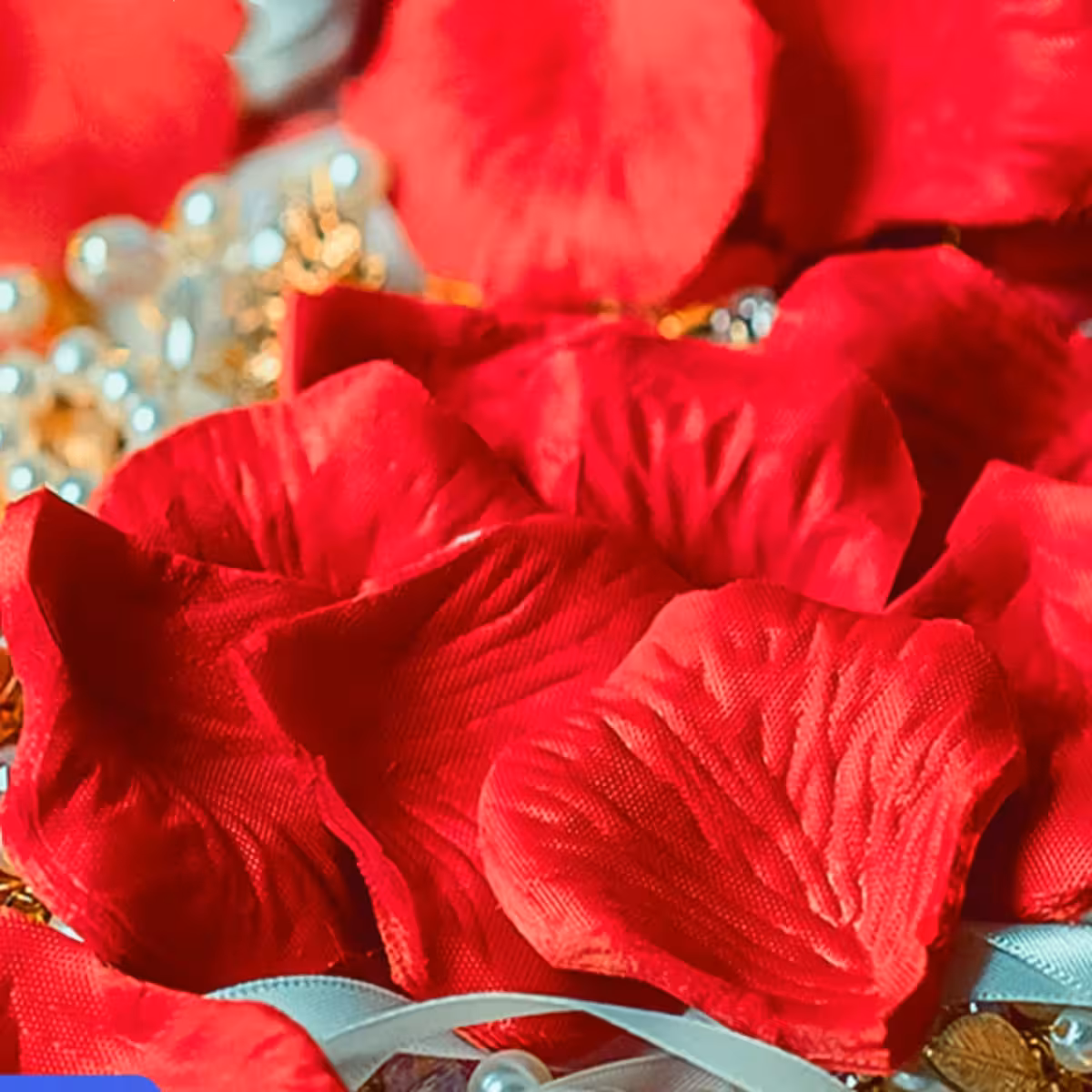 Pétalas de rosas artificiais vermelhas para aniversários e momentos especiais