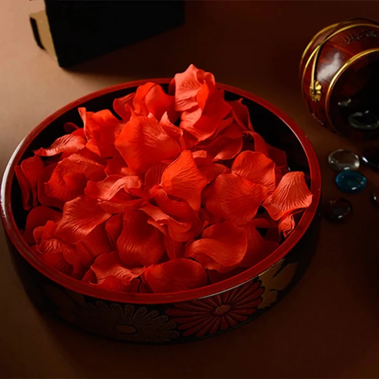 Comprar pétalas de rosas vermelhas Pétalas artificiais de rosas vermelhas para decoração elegante e romântica