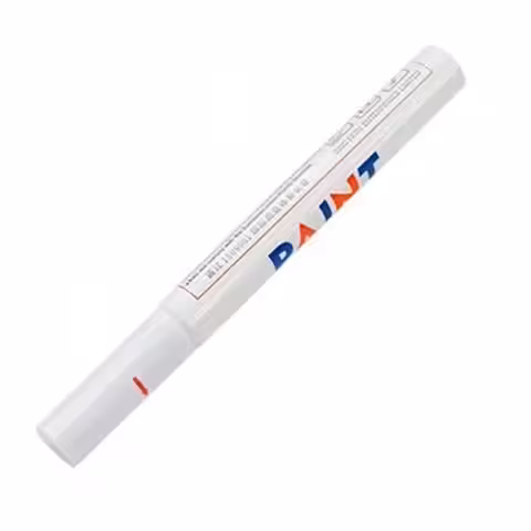Marcador Branco para Pneus com Tinta Permanente – Escrita Durável em Borracha, Metal, Vidro e Madeira