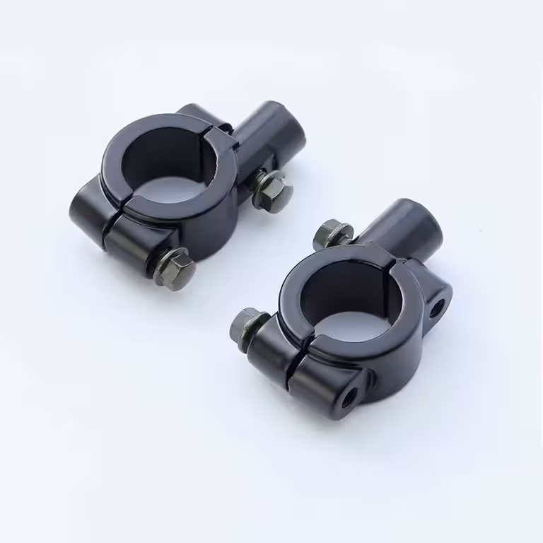Suporte para Espelhos de Moto com Adaptador de Braçadeira para Motocicleta, Scooter, ATV, Bicicleta e Scooter Elétrica