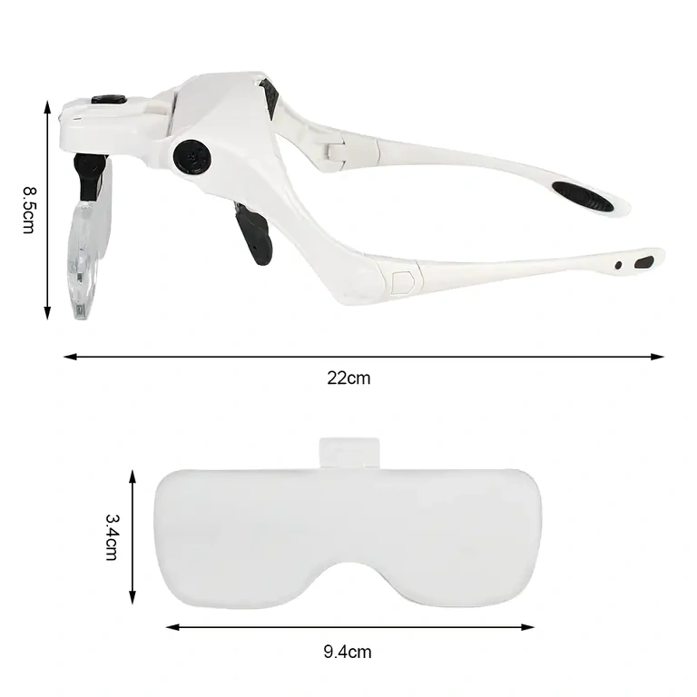 Lentes acrílicas claras e resistentes para atividades profissionais ou hobby