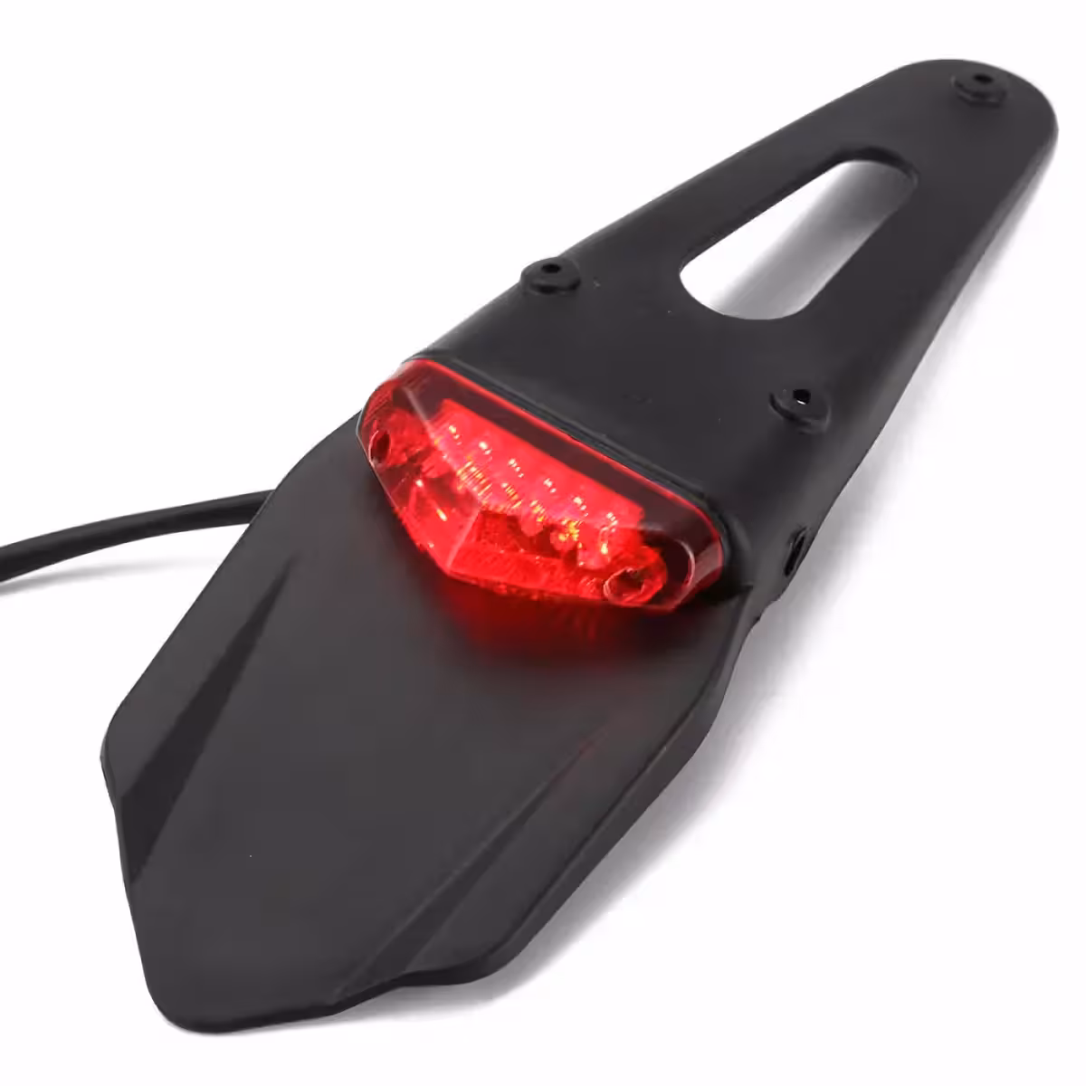Kit de para-lama com luz traseira para motos enduro e motocross