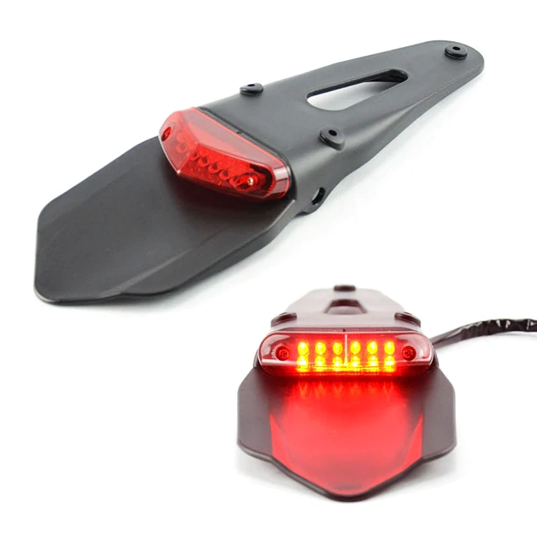 Luz freio LED enduro/motocross Luz de freio LED para motos enduro, MX e scooters esportivas