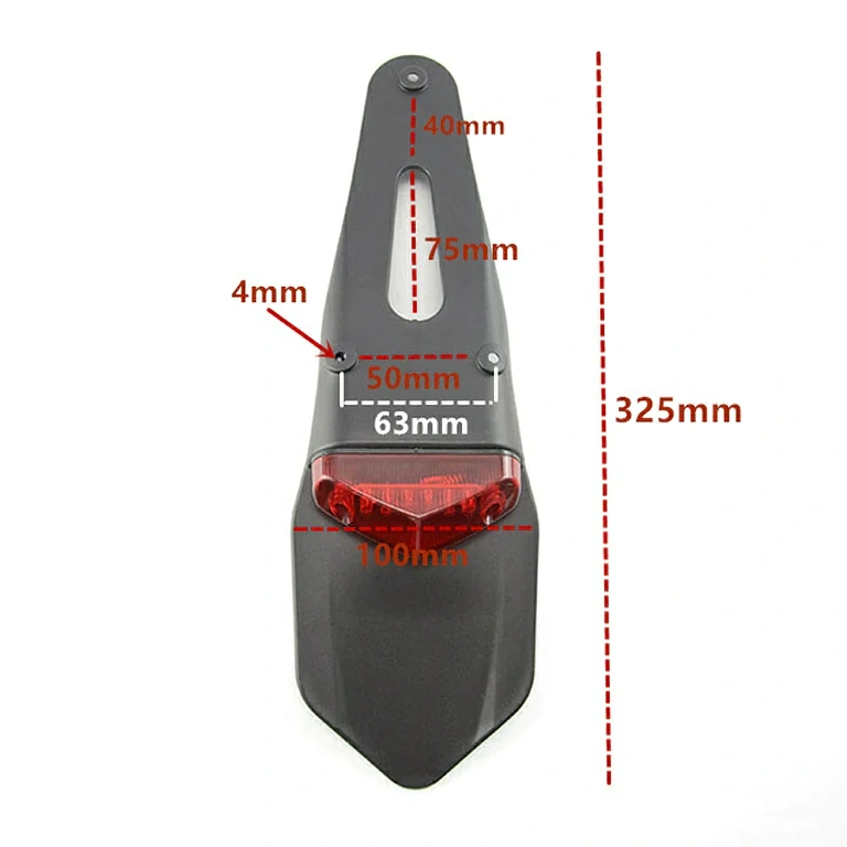 Lanterna LED moto universal Luz traseira LED universal, ideal para motos e bicicletas elétricas