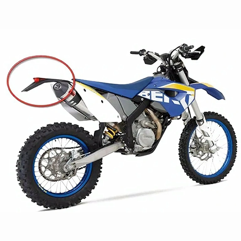 Para-lama com luz LED motocicleta Paralama traseiro com luz integrada para motos off-road