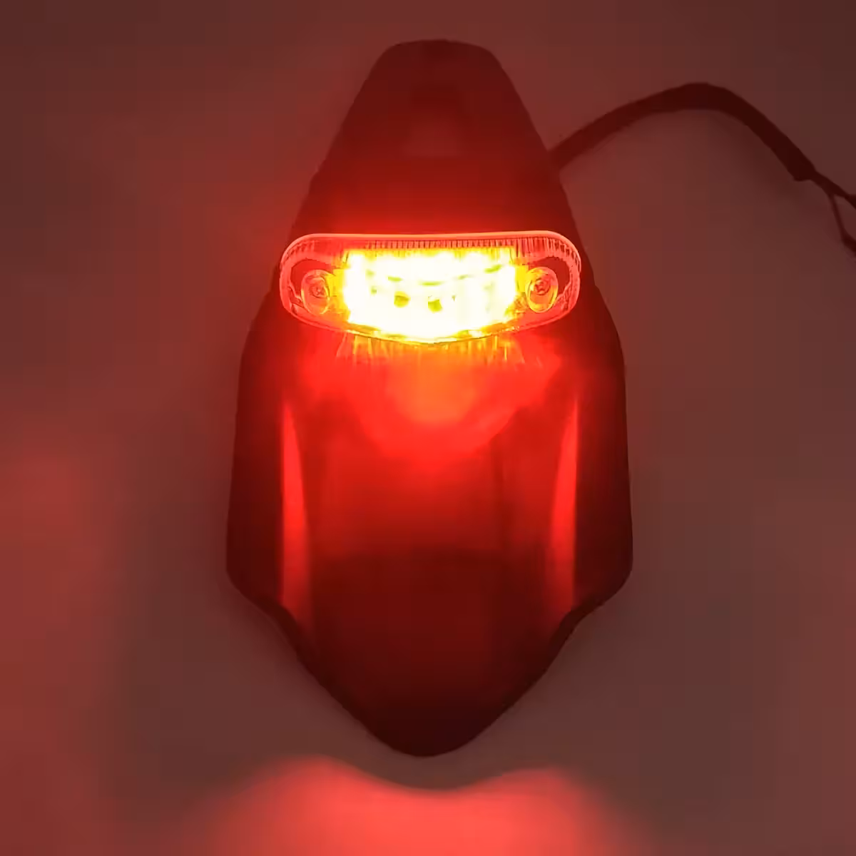 Luz traseira LED com 12 LEDs vermelhos, compatível off-road