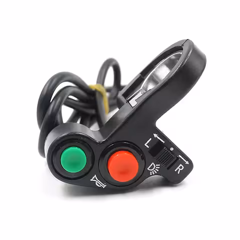 Interruptor Moto / Motocicleta / Bicicleta Elétrica / ATV com Sinalização e Buzina