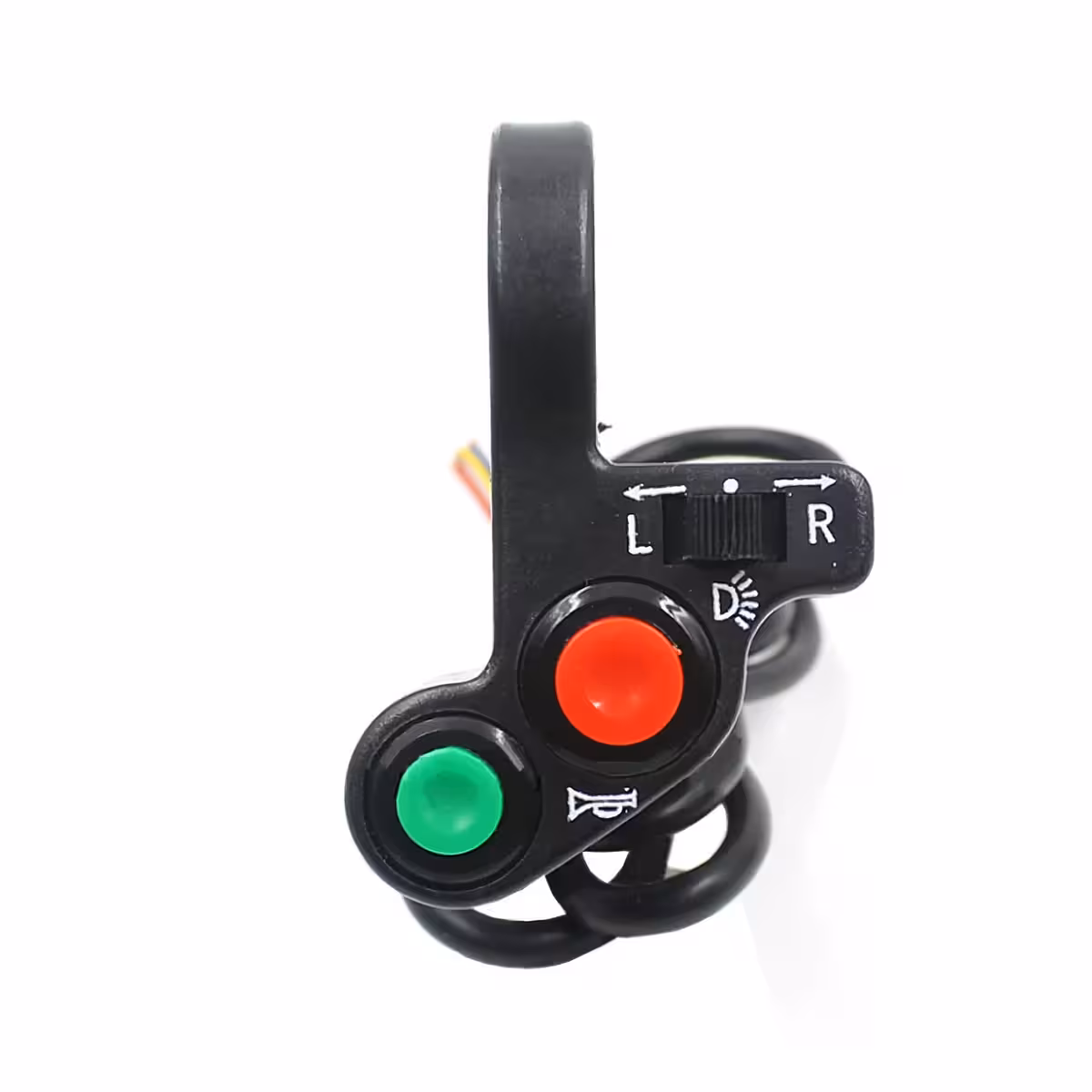 Botão para ligar luzes no guidão de moto, bicicleta, patinete