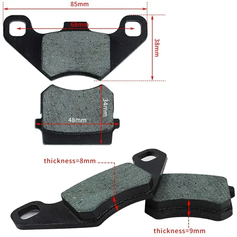 Pastilhas cerâmicas ATV & scooter Conjunto de pastilhas com aditivo cerâmico e kevlar para ATV e scooter